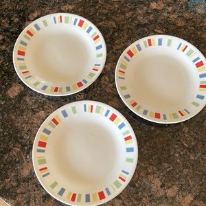Corelle Vintage Small Saucers Set of 3 Break/Chip Resistant Replacement
